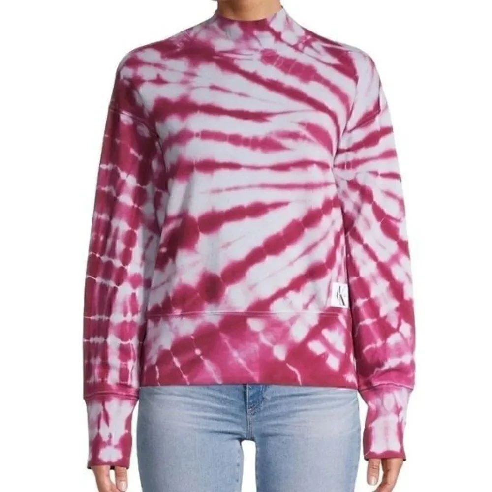Calvin Klein Tie Dye Long Sleeve Sweat Shirt